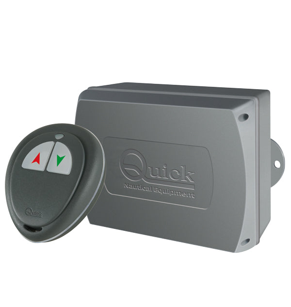 Quick, Fjärrkontrollsats för ankarspel, 2 kanaler, Innehåller sändare och mottagare
