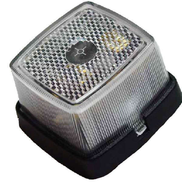 SeaTec, Markeringsljus vit 62x65x40 mm, robust plast, lämplig för släpvagnar och fordon