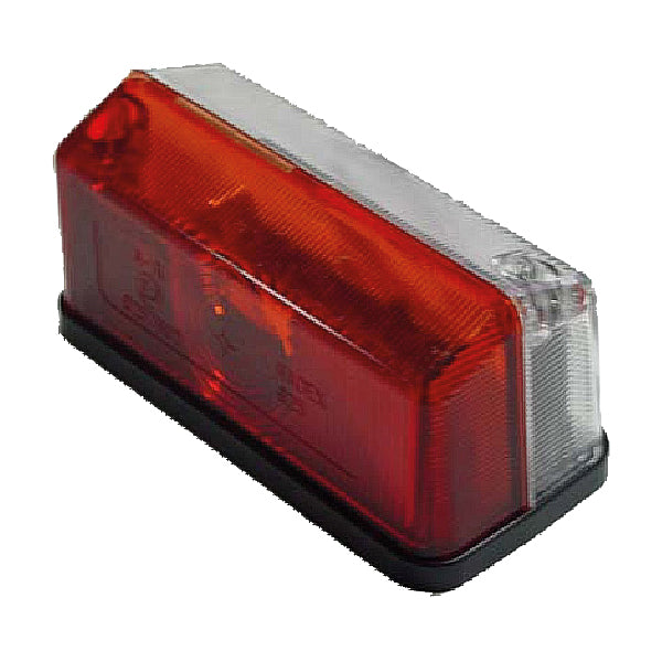 SeaTec, sidomarkeringsljus vit/röd, 41x90x41 mm