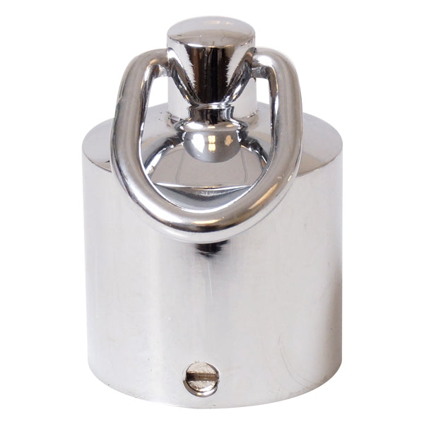 SeaTec, Räcke gavelkonsol med ring, krom, Ø36 mm