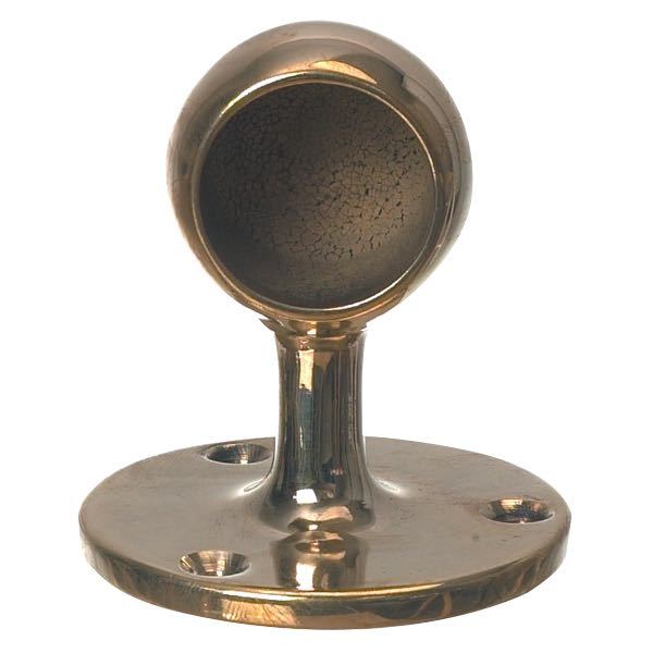 Foresti, ändlock Mässing 36mm, Polerad/Krom, Ø70mm, Höjd 90mm