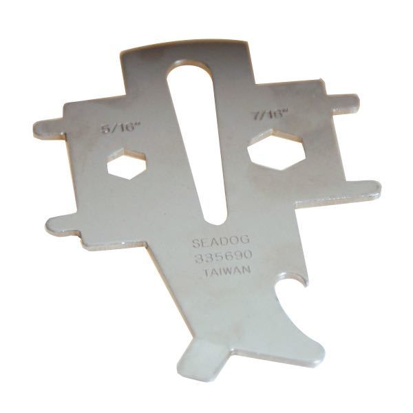 SeaTec, Universalnyckel för tanklock, Passar de flesta däckpumpningar, Ergonomiskt grepp