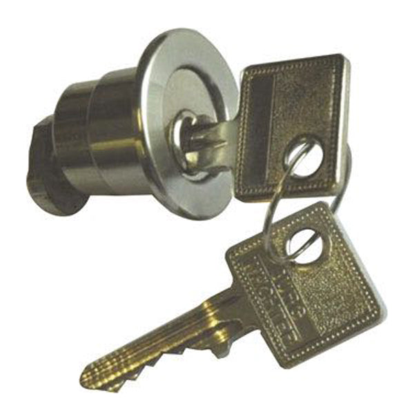 BoatLab, däckpåfyllningslås med blå LED-nivåindikator, 316 rostfritt stål, för 12/24V-system