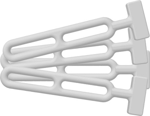 Unimer, Kalechestrop 185 mm, 4-pack, Vitt gummi