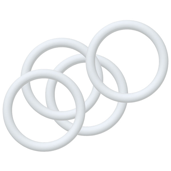 Unimer, Gummiringar för kapell, Vit, Ø47mm, 4-pack