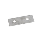 Roca underplade til pullert i aluminium, set fra siden med mål 35x120mm
