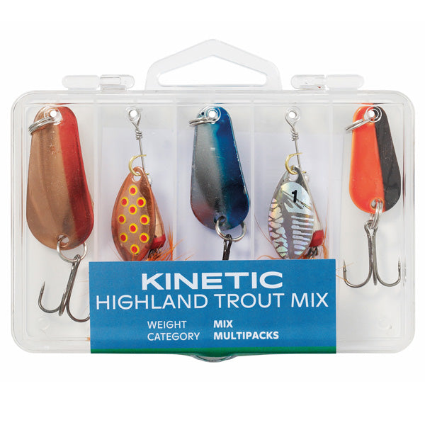 Kinetic, Highland Fishing Lure Mix, 5 st