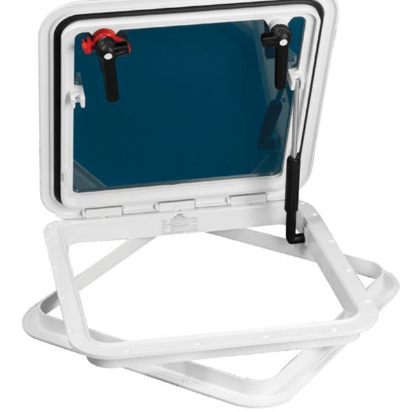 Nuova Rade, Eurolucka 2, Vit, 480x480 mm, hålmått 430x430 mm, CE-godkänd