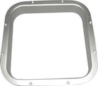 Gebo inderramme i aluminium, mål 620 x 620 mm set forfra.