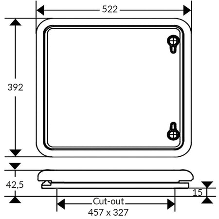 1852 Marineluge medium profil Alu, 522x392