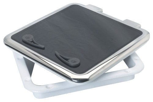 Rutgerson, Square Däcklucka, 456x456 mm, 408x408 mm, Rostfritt stål med akrylglas