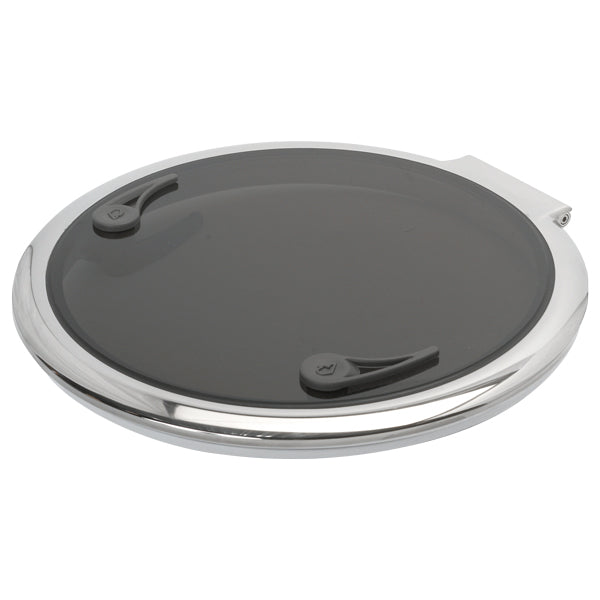 Rutgerson, däckslucka Rund, Ø530mm, 482mm hål, 65mm djup, Offwhite ram