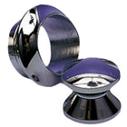 Forkromet messingknop fra Foresti til dør, monteringshul 23 mm.