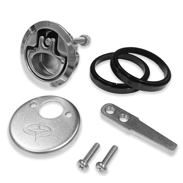 Roca, Dörrbeslag, Spakhandtag, Ø61,5 mm, Rostfritt stål, Komplett sats