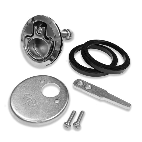 Roca, Dörrbeslag, Rostfritt stål, Ø76 mm, 63,5 mm, Lika, Ej låsbar