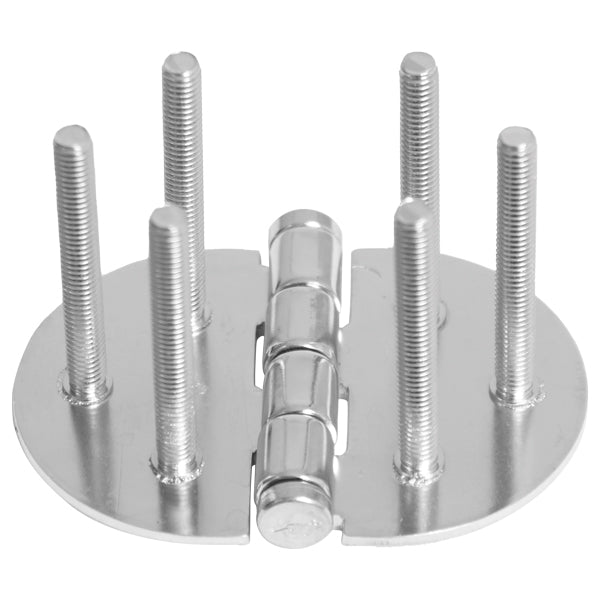 Roca, Gångjärn RF, Rostfritt stål AISI 316, Med fasta M6-skruvar, 60x85mm, Bakåt