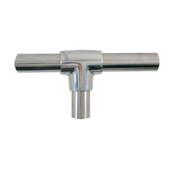 SeaTec, T-stycke 90°, Ø25mm, AISI 316, polerat rostfritt stål
