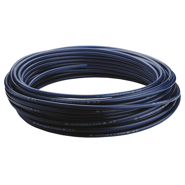 SeaTec, Flexibel slang, Blå, 50 m, Ø12 mm, Max 60 °C, 9 mm innerdiameter