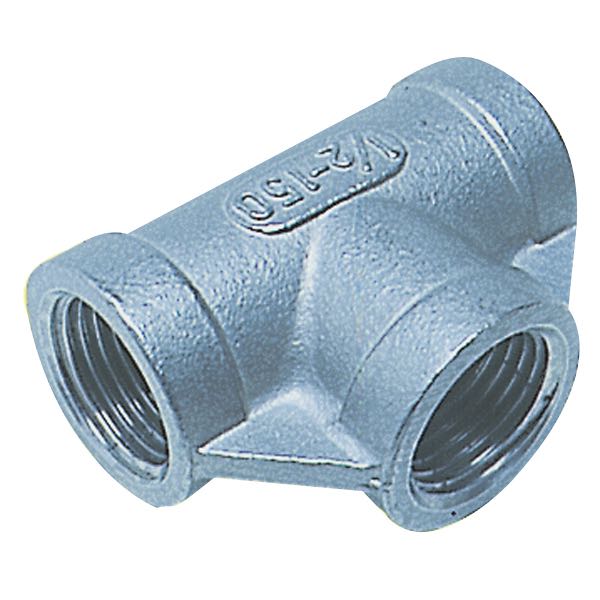 1852, T-stycke 3/8" RF, Rostfritt stål AISI 316, För rör och slangar