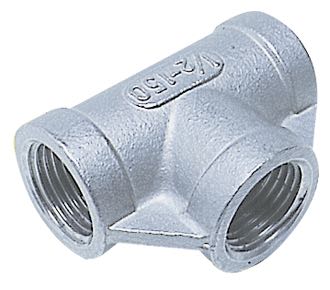 1852, T-stycke 1 1/4" RF, rostfritt stål AISI 316