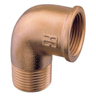 Guidi bøjning 90° i bronze, klar til installation på båd.