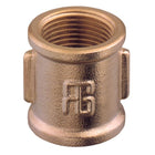 Guidi muffe 3/8" i bronze set fra siden med detaljeret overflade
