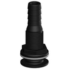 Trudesign komposit gennemføring i sort, 1" -28mm, set forfra med detaljer