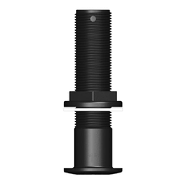 Trudesign, Krokpassage lång, svart komposit, 1 1/2"