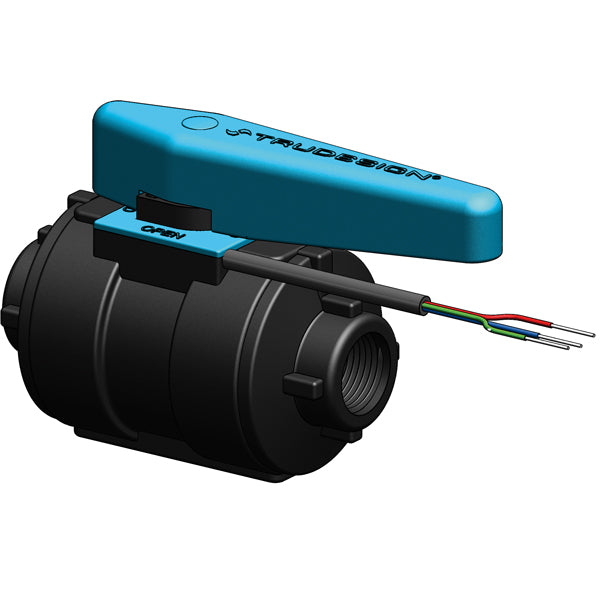 Trudesign, övervakad kulventil 1/2", komposit med sensor