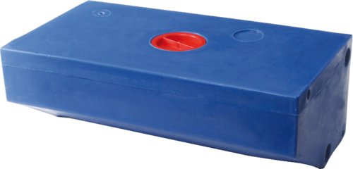 SeaTec, Septiktank 100 liter, lutande, polyeten, blå, ISO 8099