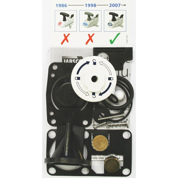 Jabsco, Service kit Twist n Lock, För toaletter 1998-2008, Svart handtag