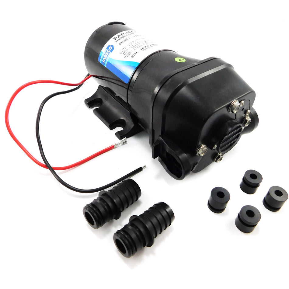 Jabsco, Parmax4 12V pump, För "Quiet Flush" elektrisk toalett, med saltvattenpump, 31631-0092