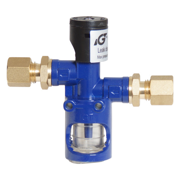 IGT, gasläckagetestare 8 mm röranslutning, förkromad mässing