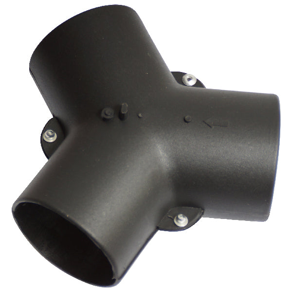 SeaTec, Y-Valve, 75mm, Justerbar 55-75mm, Svart, För varmluftsslangar