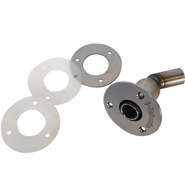 Webasto, skrovgenomföring 45°, Ø24mm