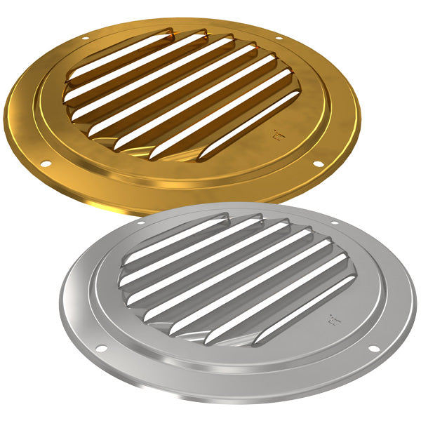 Roca, ventilgaller, rostfritt stål, Ø100 mm, 0,7 mm tjocklek