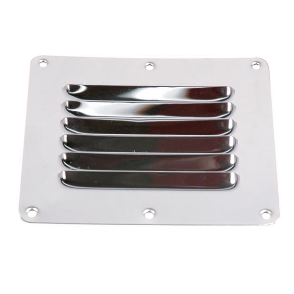 SeaTec, Ventilationsgaller, polerat rostfritt stål, 125 x 110 mm