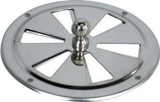 SeaTec, ventilationsgaller, polerat rostfritt stål, Ø125mm, Butterfly