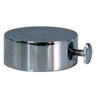 Forkromet doradeventil dæksel fra Foresti, set forfra med en blank overflade.