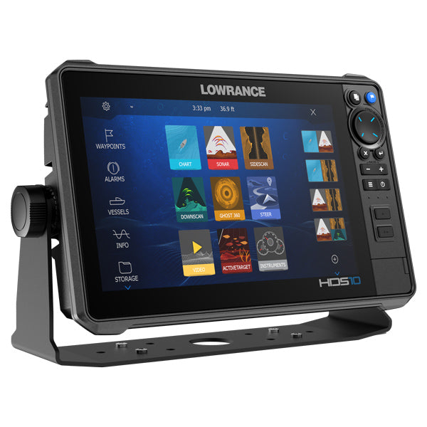 Lowrance, HDS-10 PRO, Ekolod utan givare, ActiveTarget® 2 Clear, 10" pekskärm