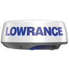 Lowrance Radar Halo20+ set fra siden, klar til montering på båd.