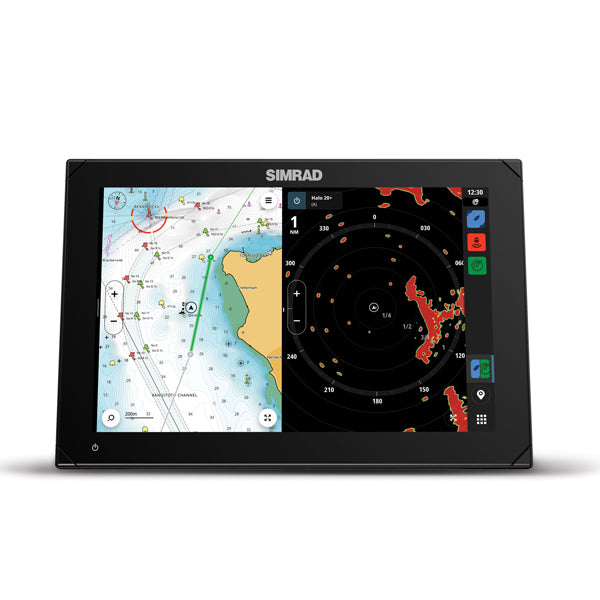 Simrad, NSX 3012, pekskärm, högupplöst SolarMAX™ IPS, exkl. sjökort C-MAP® DISCOVER X™ och REVEAL X™