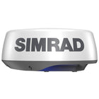 Simrad Radar Halo20+ set fra siden, monteret på bådens tag.