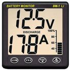 Nasa Clipper bm-1 lithium batteri monitor, set forfra med display og knapper.
