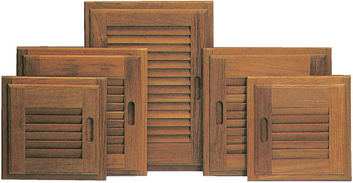 Roca, Lamelldörr Teak, vänster 35,5x35,5 cm