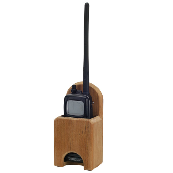 Roca, Teak VHF-hållare, 80 mm x 54 mm x 158 mm, Innermått: 65 mm x 40 mm