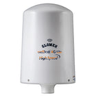 Glomex IT1104HS Webboat 4G Wifi antenne set fra siden, klar til installation på båd.