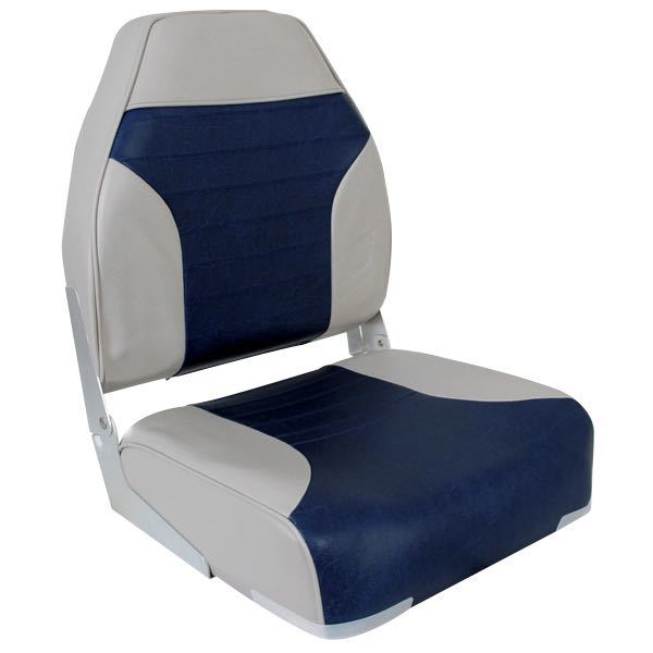 Springfield, Flashback Seat, Marinblå/Ljusgrå, Fällbart ryggstöd, 41 cm x 38 cm x 55 cm