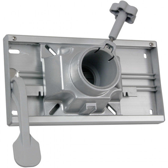 ESM, Glidplatta med svivel, Ø 2 3/8" / 60 mm, Aluminium, Passar till justerbart stolsfäste