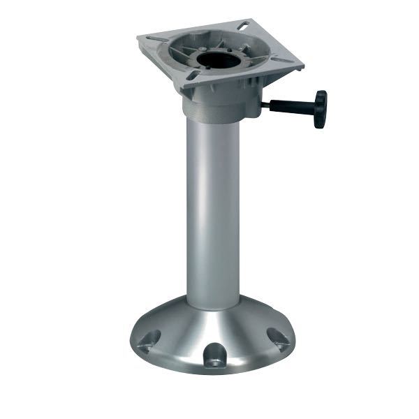 ESM, stolsfäste Aluminium Ø23cm, höjd 60cm, grå pulverlackerad topp